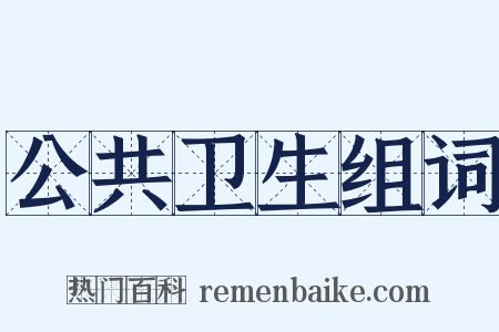 公共卫生组词是什么意思的图片